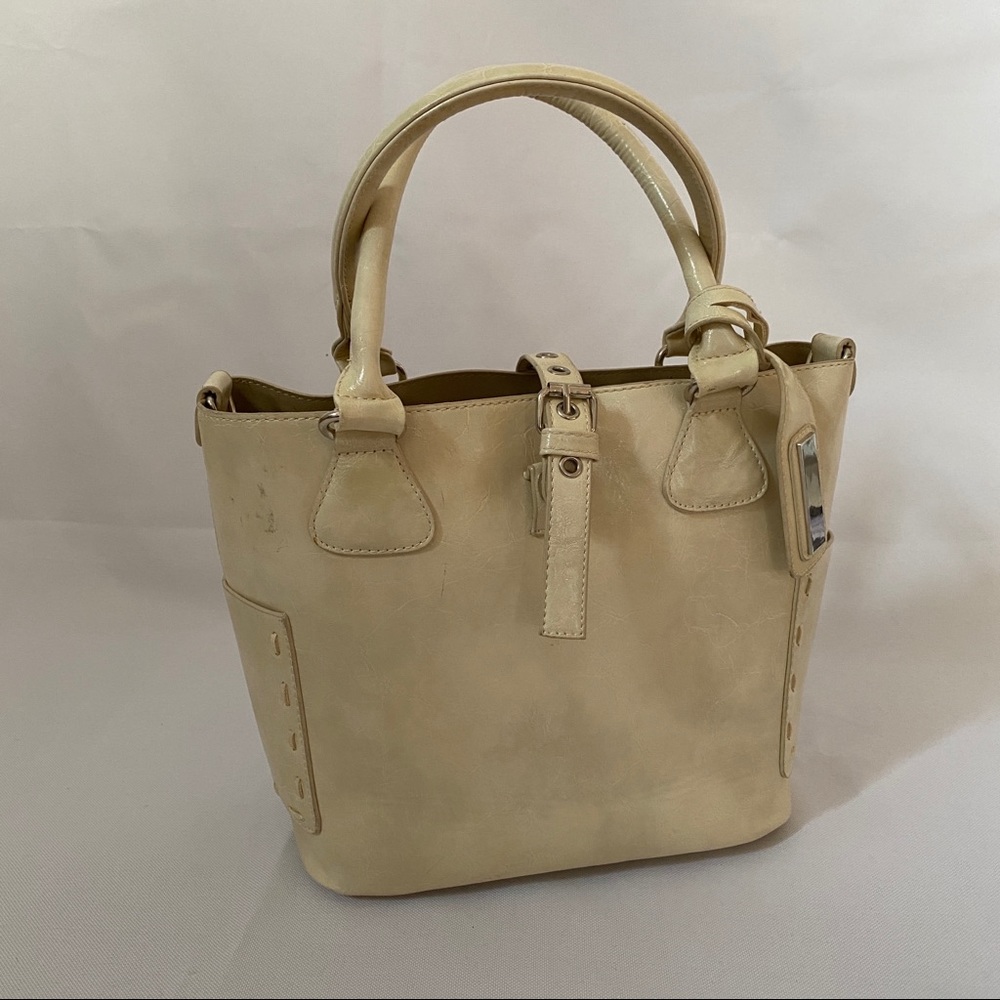 vintage leather bucket purse
